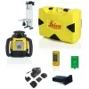 Leica Rugby 640G [6011836] Green Rotary Laser with RC400 Remote Control, Wall Mount Bracket, Green Target and Li-Ion Battery