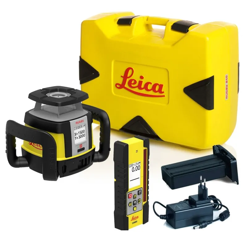 Leica Rugby CLA [6012280] All-Rounder Rotary Laser w/ CLX 800 Function & CLC Remote/Receiver - Horizontal, Vertical, Auto Dial-In Dual Grade, & Machine Compatibility