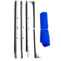 TSI Alnor 801201 Fabric Hood and Frame Kit, 4' Length x 2' Width, For Flow Conditioning Screens