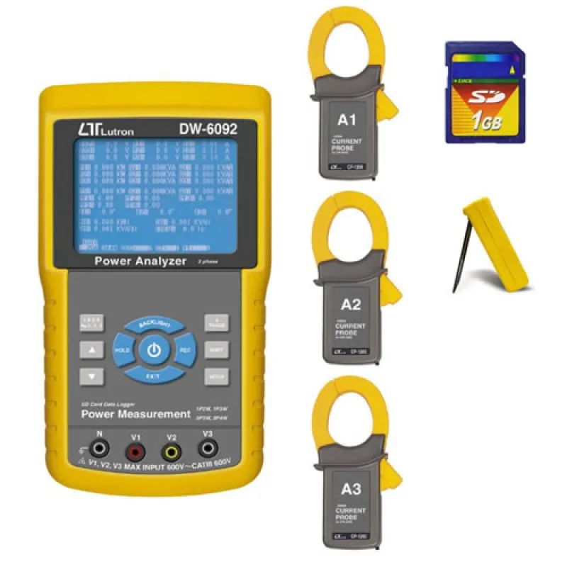 Lutron DW-6092 3 Phase Power Meter Analyzer