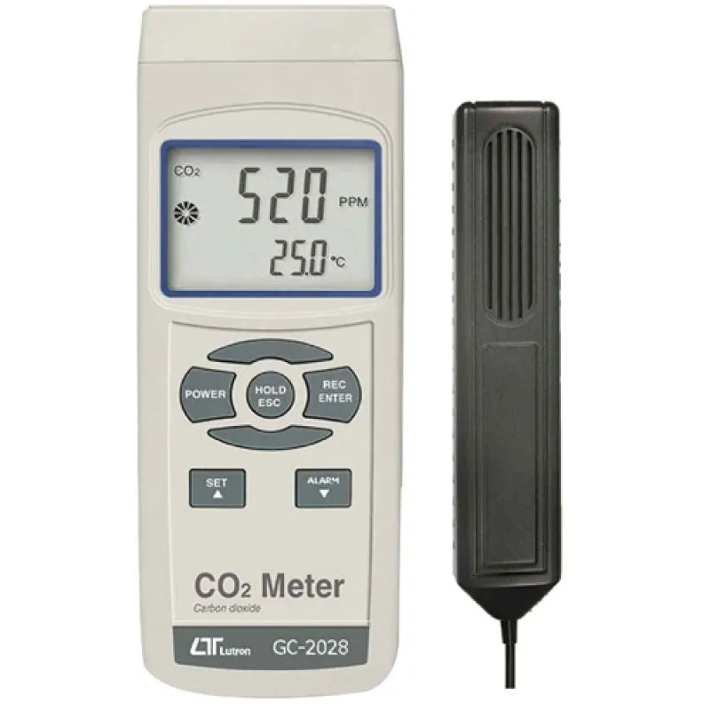 Lutron GC-2028 CO2 Meter + Temperature Meter