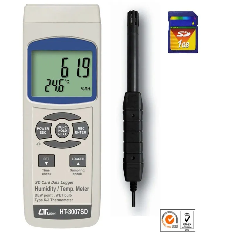 Lutron HT-3007SD [HT-3007SD] Humidity/Temperature Meter with Data Recorder