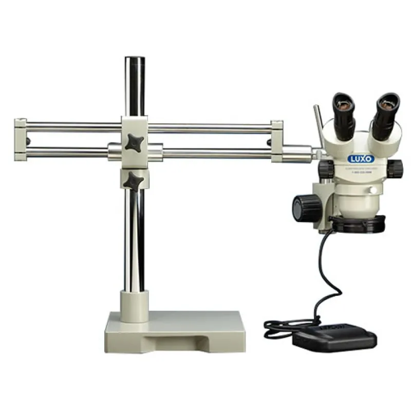 Luxo 23728RB [273RB-DMLED-HO]  System 273 Binocular Stereo Microscope, Dimmable High Output LED Ring Light