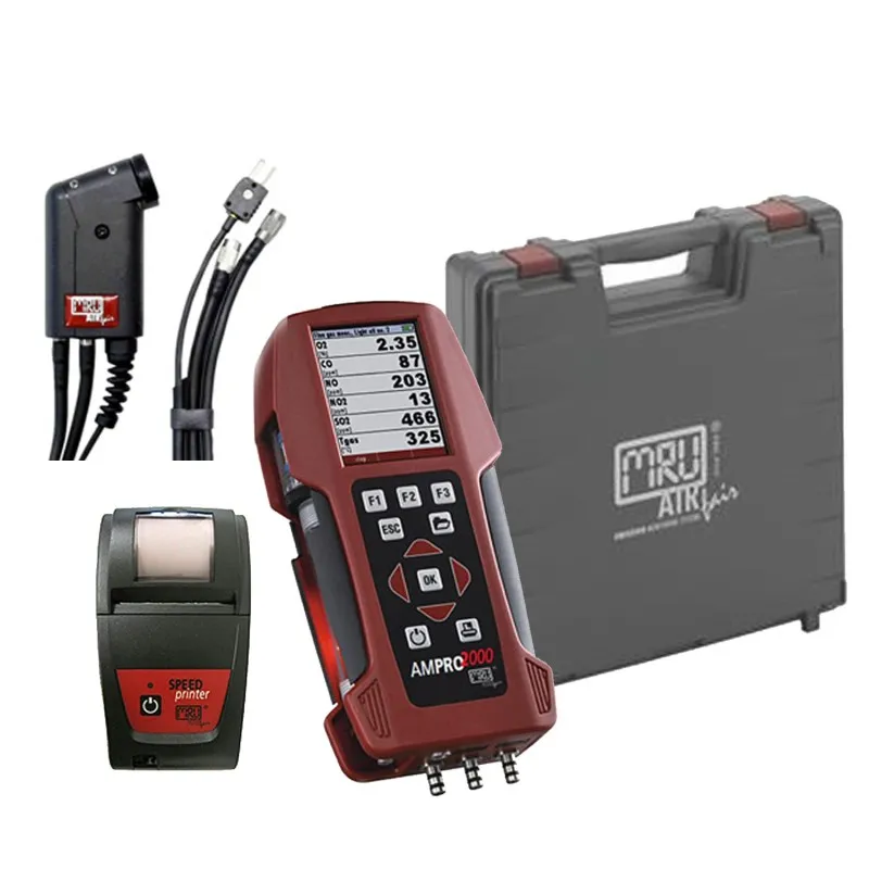 MRU AMPRO 2000 [410082-04] Combustion Analyzer - Kit 4 with Printer (O2/CO/no and CO2)