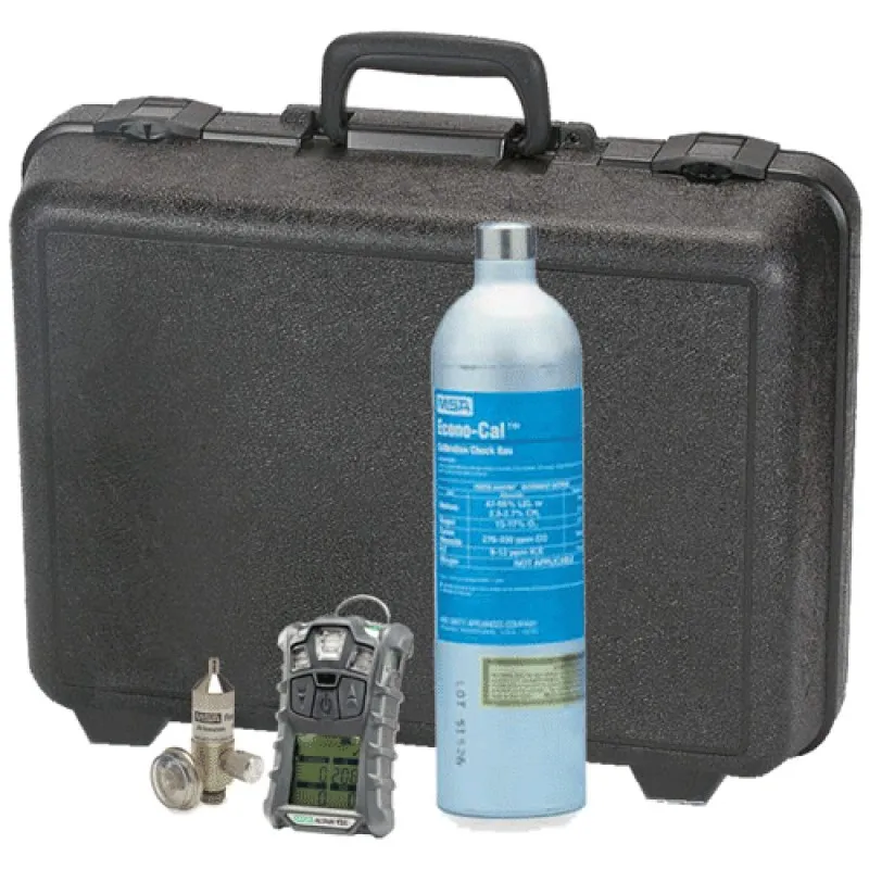 MSA Altair 4XR [10178356] Multigas Detector (LEL, O2, CO, H2S) Charcoal Case Kit with Gas Cylinder and Regulator