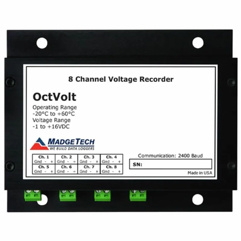 MadgeTech OctVolt [OctVolt-100mV] ​±100mV 8-Channel Voltage Recorder