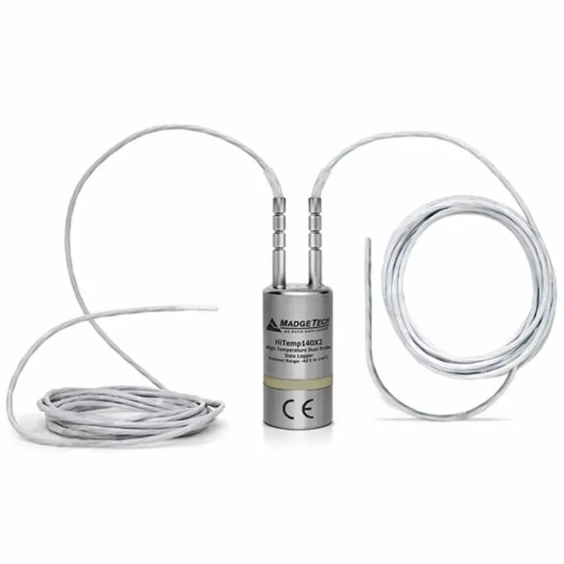 Madgetech HiTemp140X2-FP [HITEMP140X2-FP-72] High Temperature Dual Probe Data Logger