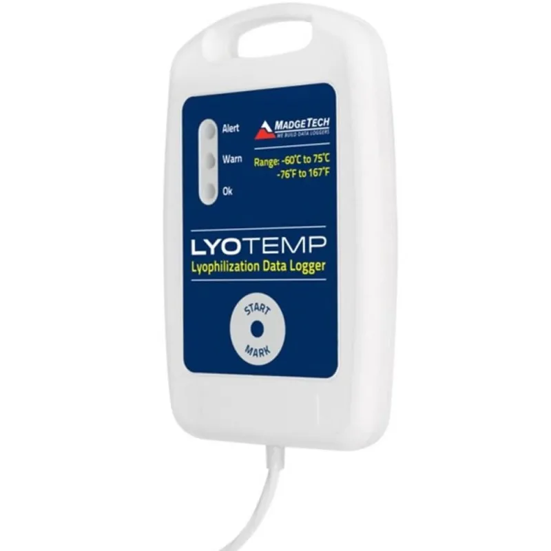 MadgeTech LyoTemp [LYOTEMP] Data Logger -60 °C to +75 °C (-76 °F to +167 °F)