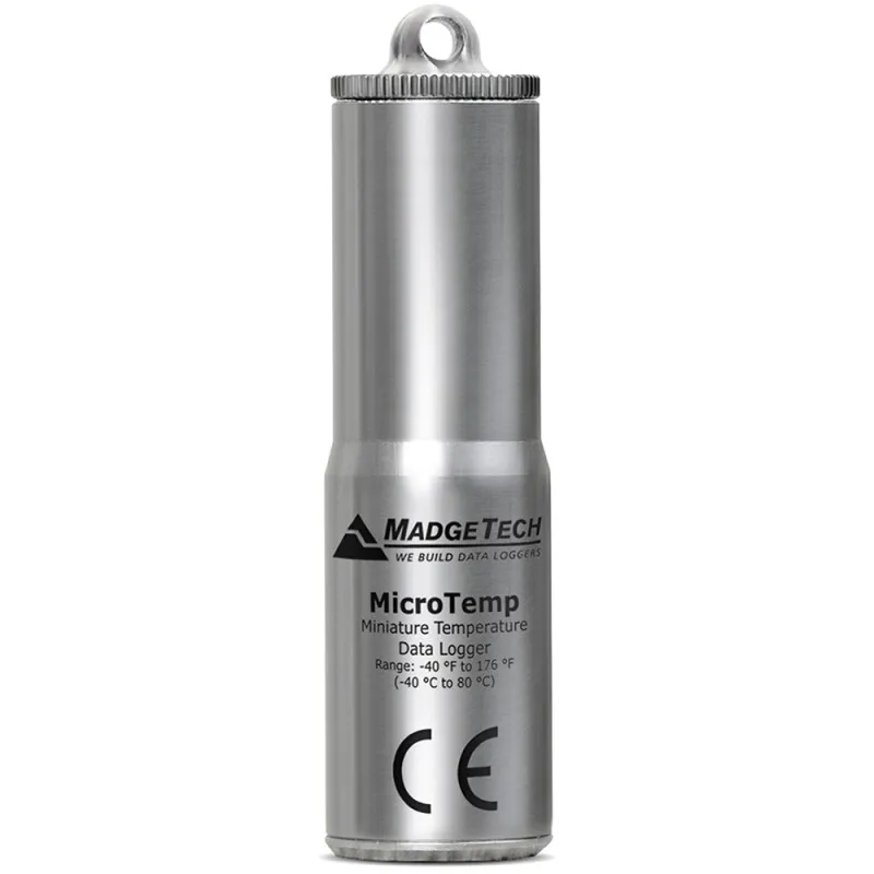 MadgeTech MicroTemp [MICROTEMP] Temperature Data Logger –40 °C to +80 °C (-40 °F to +176 °F)