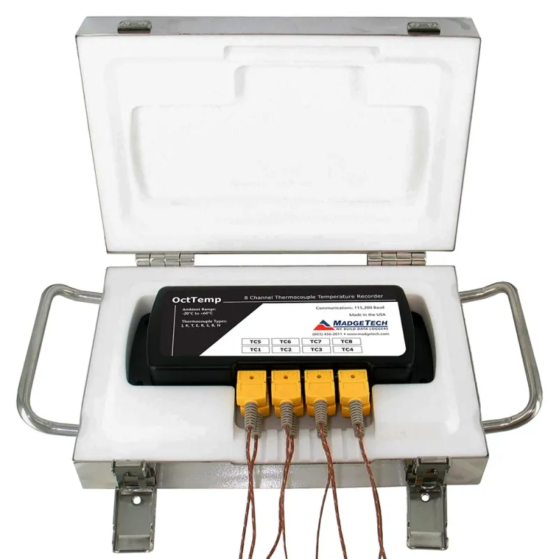 MadgeTech OctThermoVault [OCTTHERMOVAULT] 8-Channel Temperature Data Logger