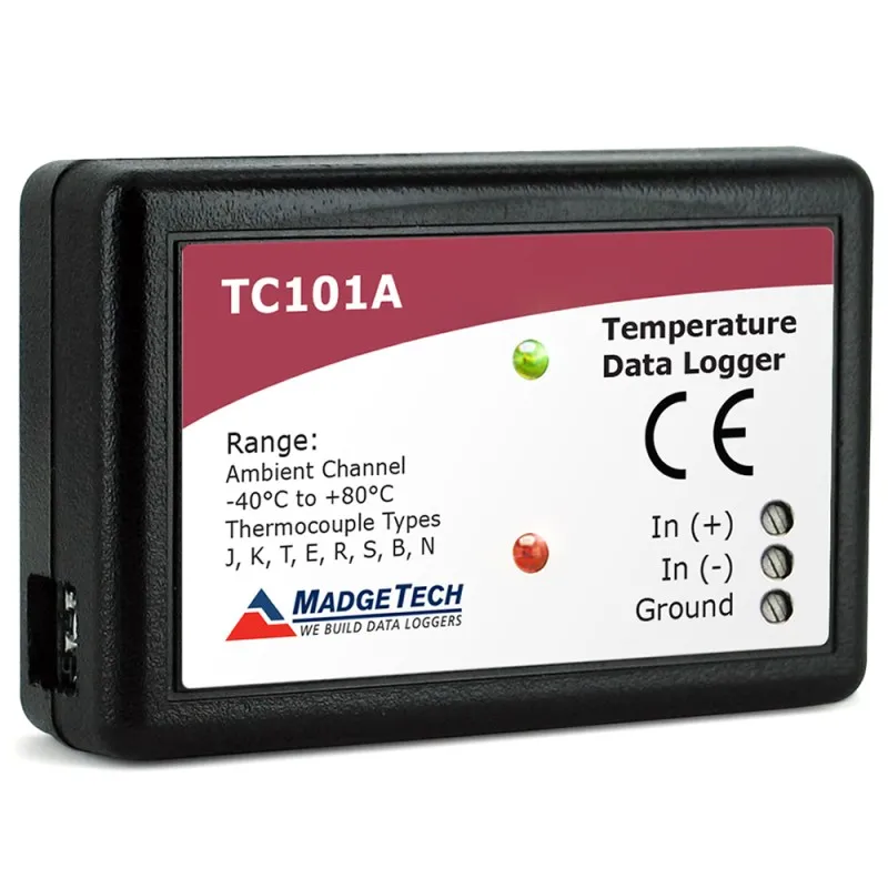 MadgeTech TC101A [TC101A-TB] Thermocouple Data Logger with Pluggable Screw Terminals