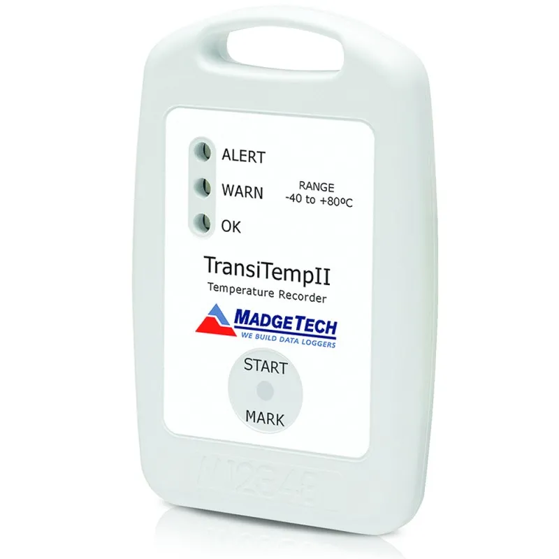 MadgeTech TransiTempII [TRANSITEMPII] Temperature Data Logger  -40 °C to +80 °C (-40 °F to +176 °F)