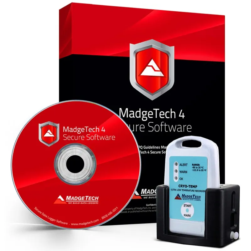 MadgeTech ULT90 [ULT90-9] Ultra Low Freezer Data Logger System with 9 Data Loggers