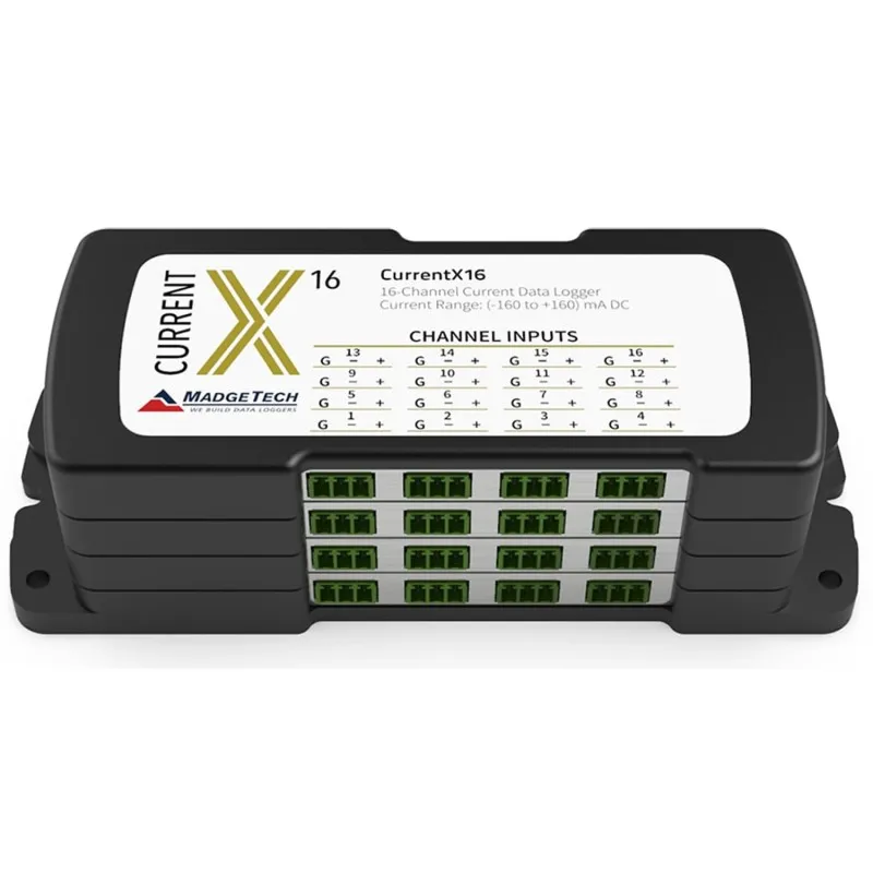 Madgetech CurrentX16-3A [902202-00] 16-channel Low-Llevel DC Current Data Logger with 3A Range