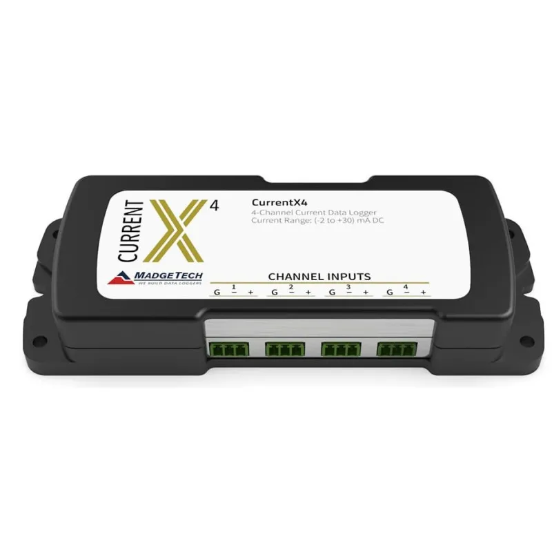 Madgetech CurrentX4-30mA [902191-00] 4 Channel Low-Level DC Current Data Logger w/ 30mA Range