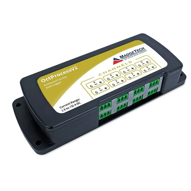Madgetech OCTPROCESSV2-160mA [902083-00] 8-Channel Low Level DC Current Recorder, -160 mA to 160 mA 