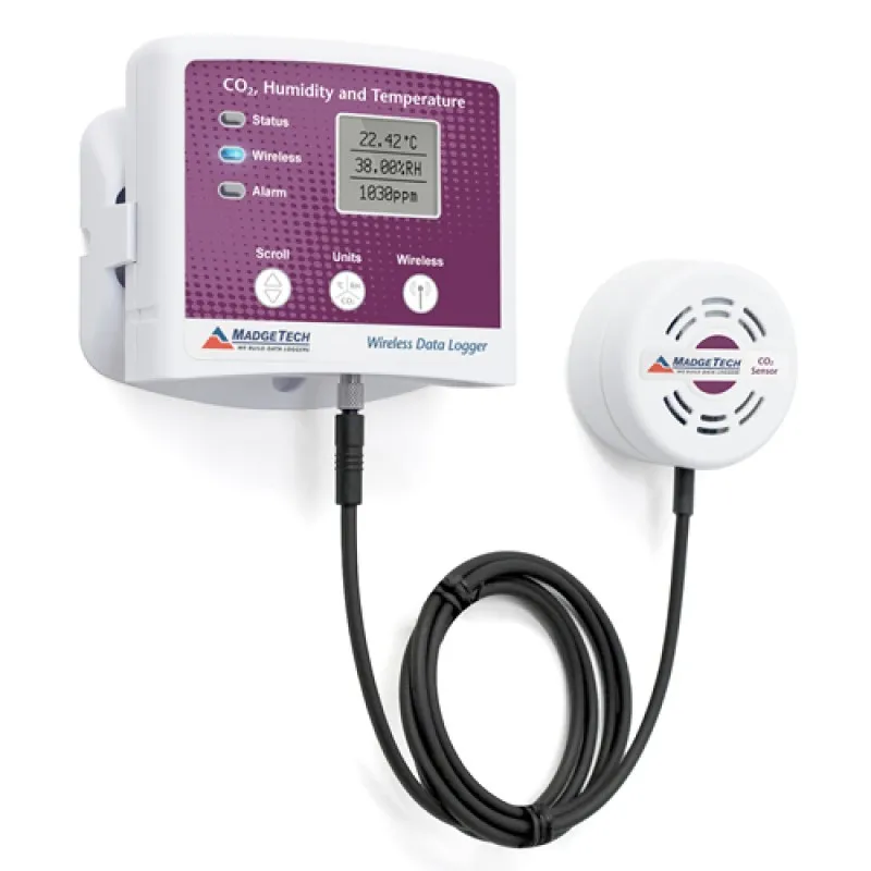 MadgeTech RFCO2RHTemp2000A Air Quality Data Logger
