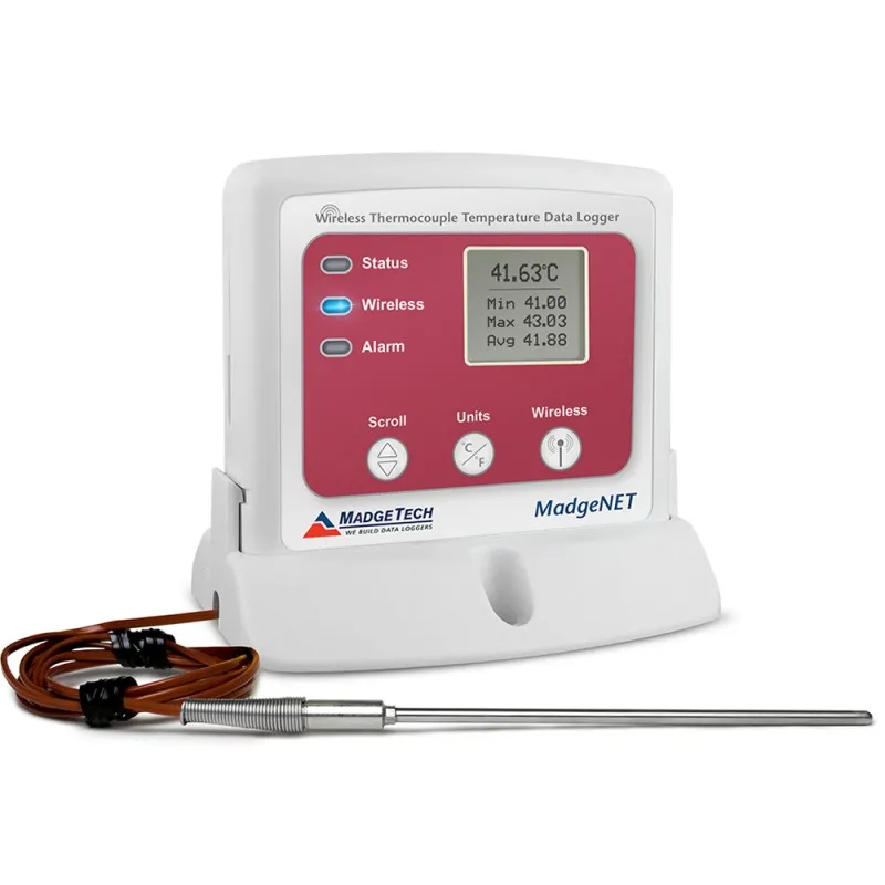 MadgeTech RFTCTemp2000A [RFTCTemp2000A-MP] Wireless Thermocouple Data Logger w/ Standard Mini Plugs