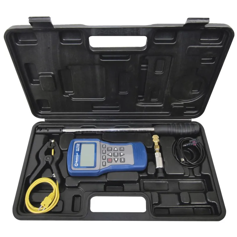 Mastercool 52280 A/C System Analyzer Kit with Antenna Type Meter, Clamp-on Thermocouple & Pressure Transducer