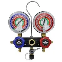 Mastercool 57103 [57103] R410A Aluminum (1/4" MFL) Manifold w/ 3 1/8" Gauges Only