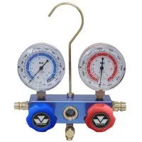 Mastercool 85103 [85103] Aluminum Block Manifold Gauge Set w/ 2 1/2" Gauges w/o Hoses