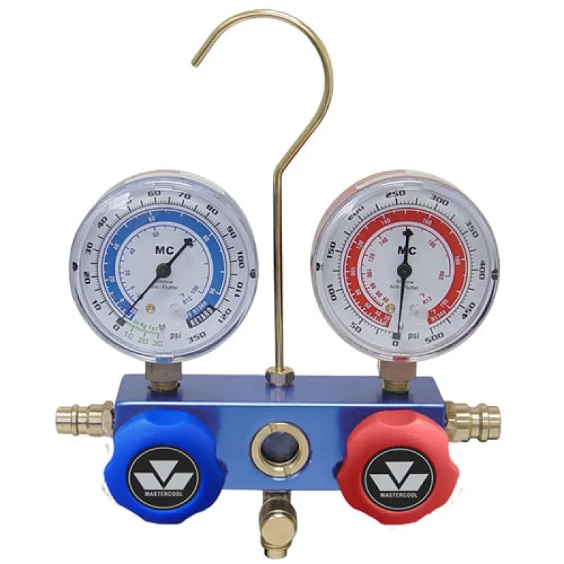 Mastercool 85103 [85103] Aluminum Block Manifold Gauge Set w/ 2 1/2" Gauges w/o Hoses