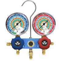 Mastercool 85113-M [85113-M] Metric Aluminum R134A Manifold W/63mm Gauges Only