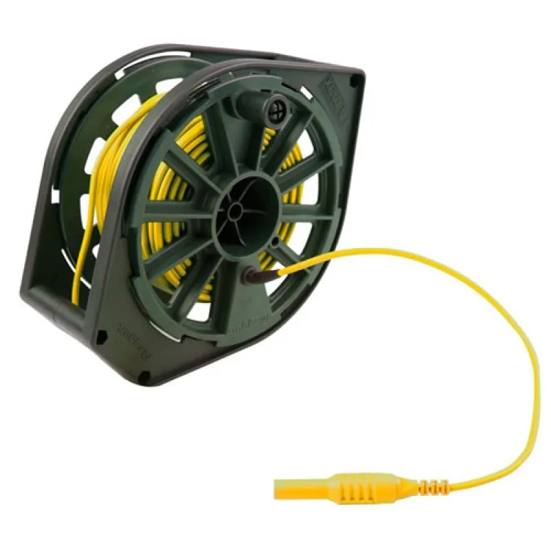 Megger 1000-361 Replacement Cable Reel, Yellow Cable, 30 m, 115V
