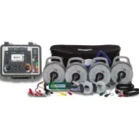 Megger DET2/3 100M KIT [1008-989] High Performance Digital Ground Tester with 330 ft (100 m) Test Lead Kit