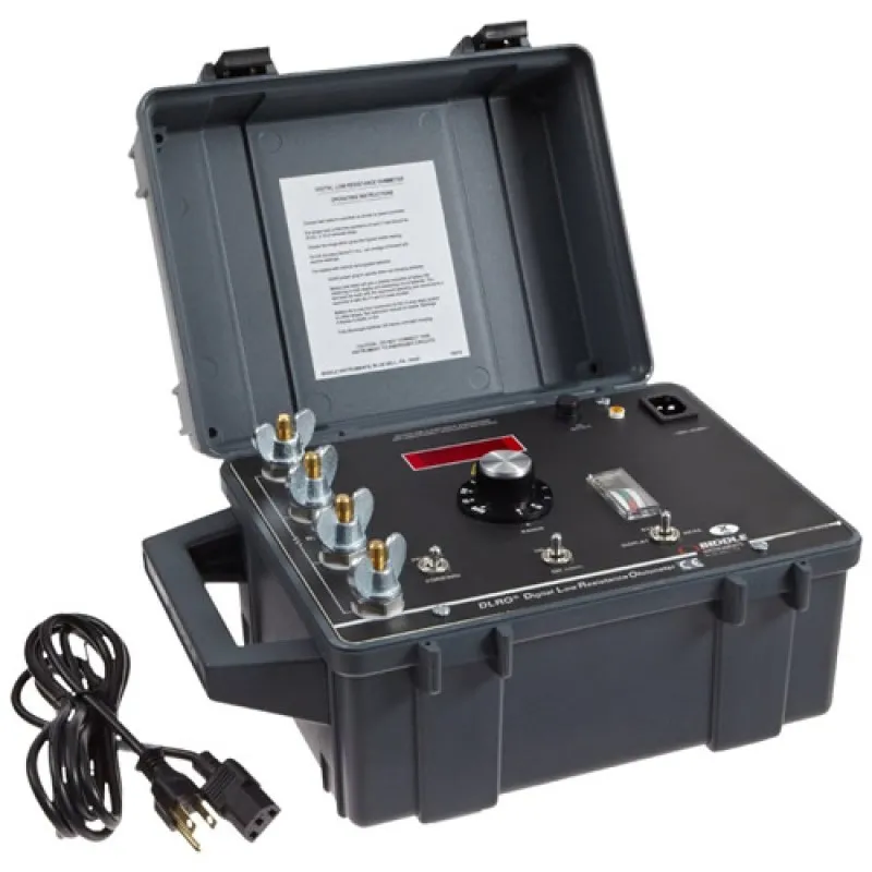 Megger DLRO24700 [247001-11] Digital Low Resistance Ohmmeter 10A w/ Internal Baterry Charger & Input Voltage Protection