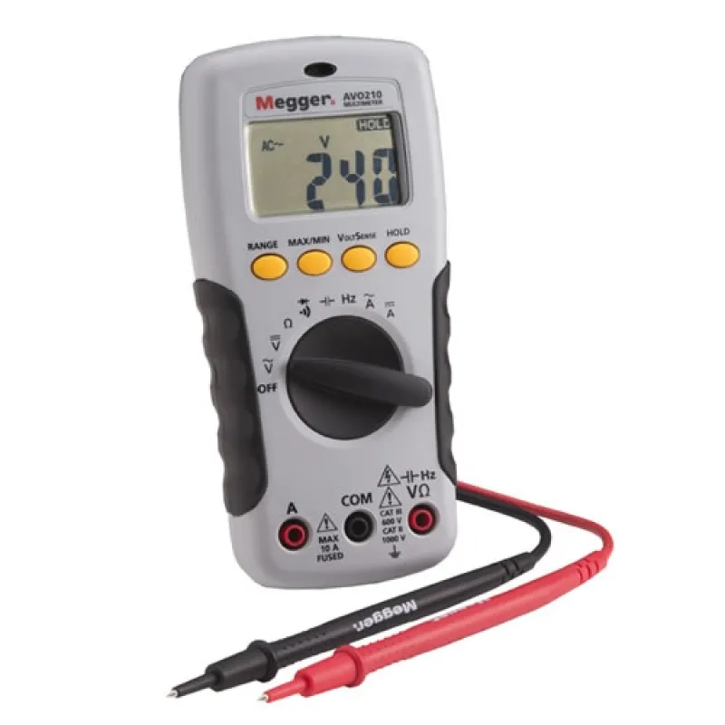 Megger AVO210 [1000-969] True-RMS Digital Multimeter, 1000VDC/750VAC, CAT IV 600 V
