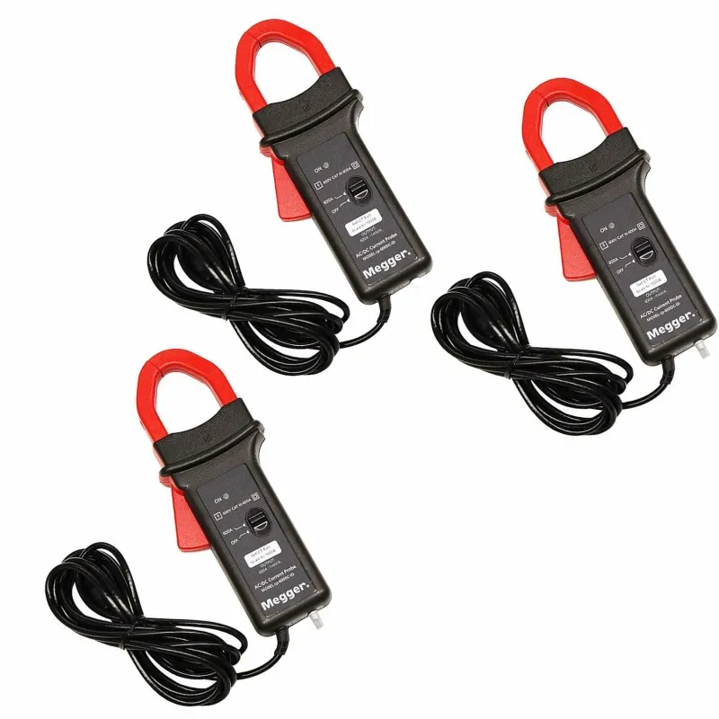 Megger CP600DCIDKIT [CP‐600DC‐ID-KIT] 600A AC/DC 2 Inch Hall Effect Current Clamp (Kit of 3)