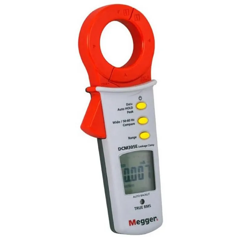 Megger DCM305E [2009-574] TRMS AC Earth Leakage Clamp Meter, 6 mA to 100 A