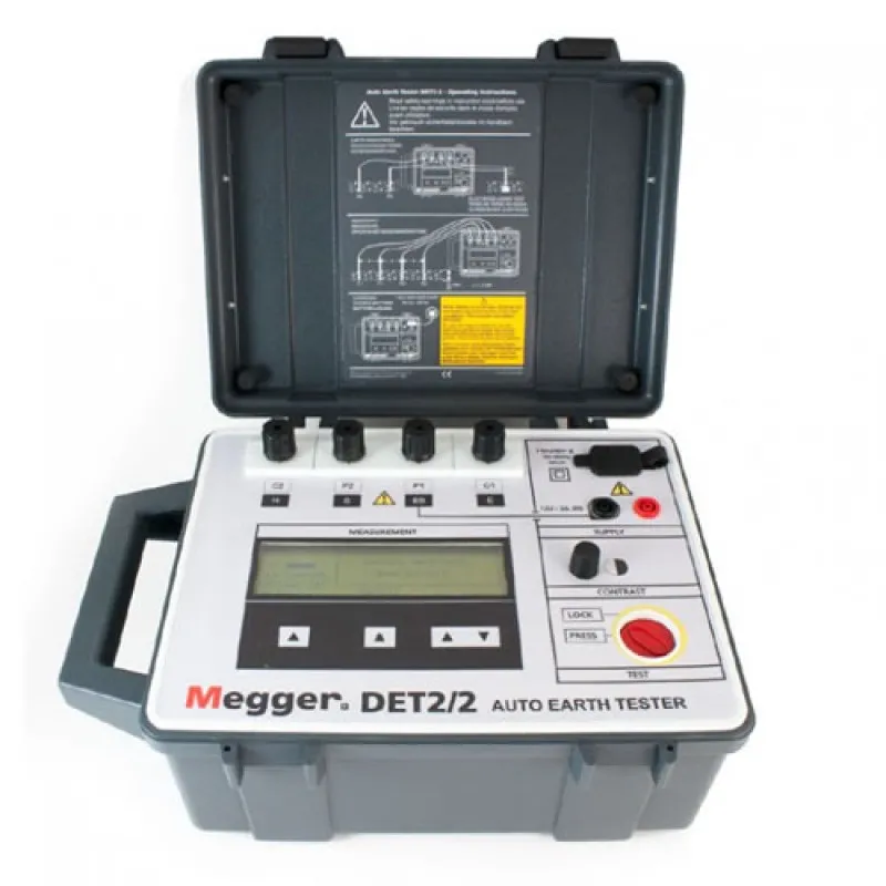 Megger DET2/2 [250202] Digital Earth/Ground Resistance Tester with Auto-Ranging