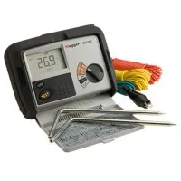 Megger DET3 [DET3TC] 3-Terminal Ground Resistance Tester with Attached Rod Technique Testing