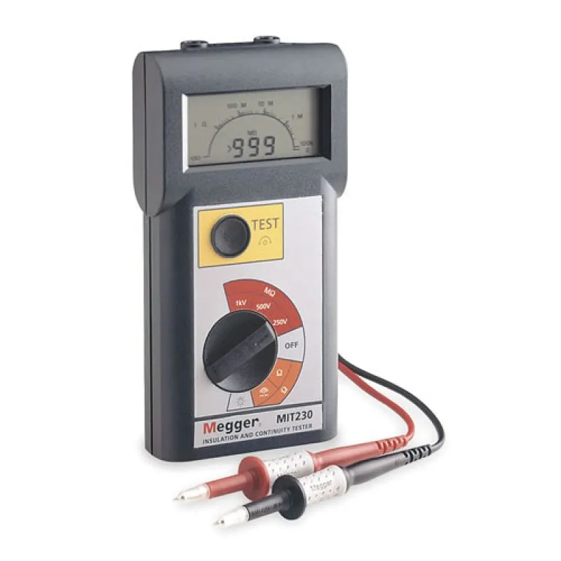 Megger MIT230-EN 250, 500 and 1000 VDC Insulation/Continuity Tester 