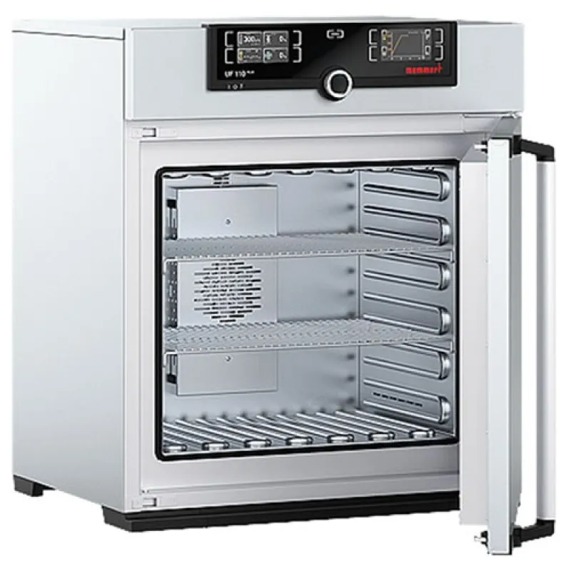 Memmert UF Series [UF110 PLUS-230V] Standard Delivery Universal Oven 108L/3.8cuft, Forced Air Convection, 230V with Twin Display Controller, Programmable, ATMO Control Software
