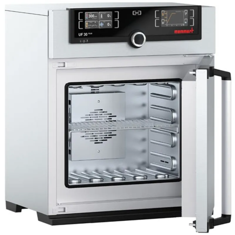 Memmert UF Series [UF30 PLUS-230V] Standard Delivery Universal Oven 32L/1.1cuft, Forced Air Convection, 230V with Twin Display Controller, Programmable, ATMO Control Software