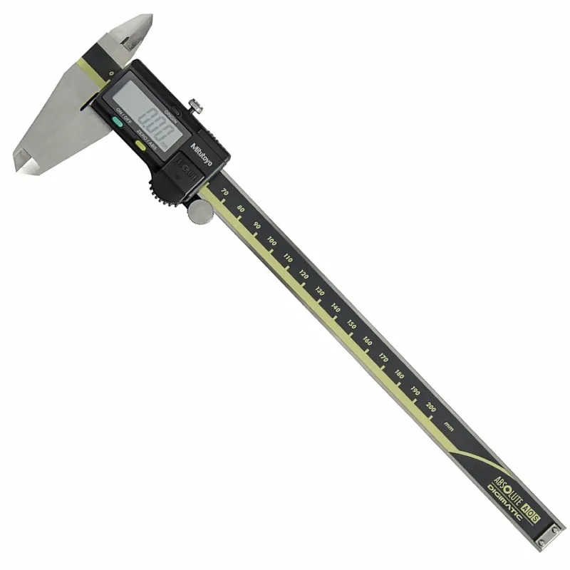 Mitutoyo 500 [500-157-30]  AOS Absolute Digimatic Caliper, 0 to 200 mm, Carbide-Tipped, SPC