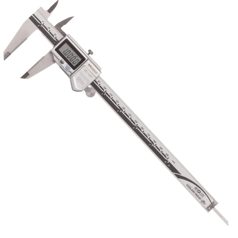 Mitutoyo 500 Series [500-734-20] Digital ABSOLUTE Coolant-Proof Caliper Without SPC Data Output 0-8in (0-200mm)