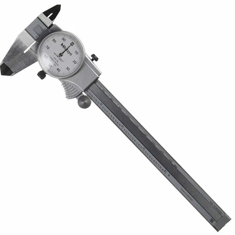 Mitutoyo 505 Series [505-736] Dial Caliper withCarbide-Tipped Jaws  0-6in