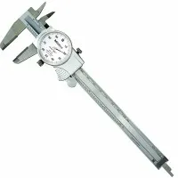 Mitutoyo 505 Series [505-738] Dial Caliper withCarbide-Tipped Jaws OD/ID 0-6in