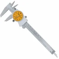 Mitutoyo 505 Series [505-742-55] Dial Caliper Orange Dial Face 0-6in