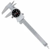 Mitutoyo 505 Series [505-742-56] Dial Caliper Black Dial Face 0-6in