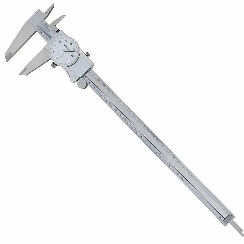 Mitutoyo 505 Series [505-747] Dial Caliper with Carbide-Tipped Jaws OD 0-12in