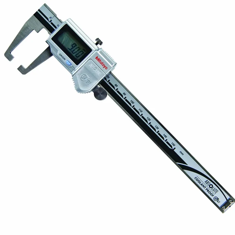 Mitutoyo 573 Series [573-651] Digital ABSOLUTE Digimatic Neck Flat Jaw Caliper 0-150mm