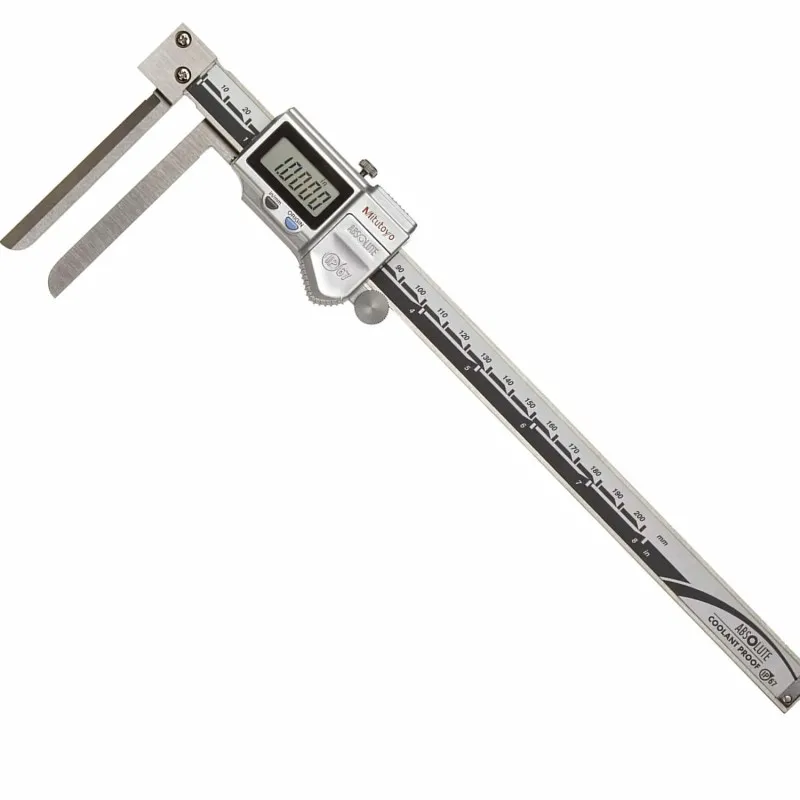 Mitutoyo 573 Series [573-742] Digital ABSOLUTE Digimatic Knife-Edge Inside Caliper 0.4-8in / 10-200mm