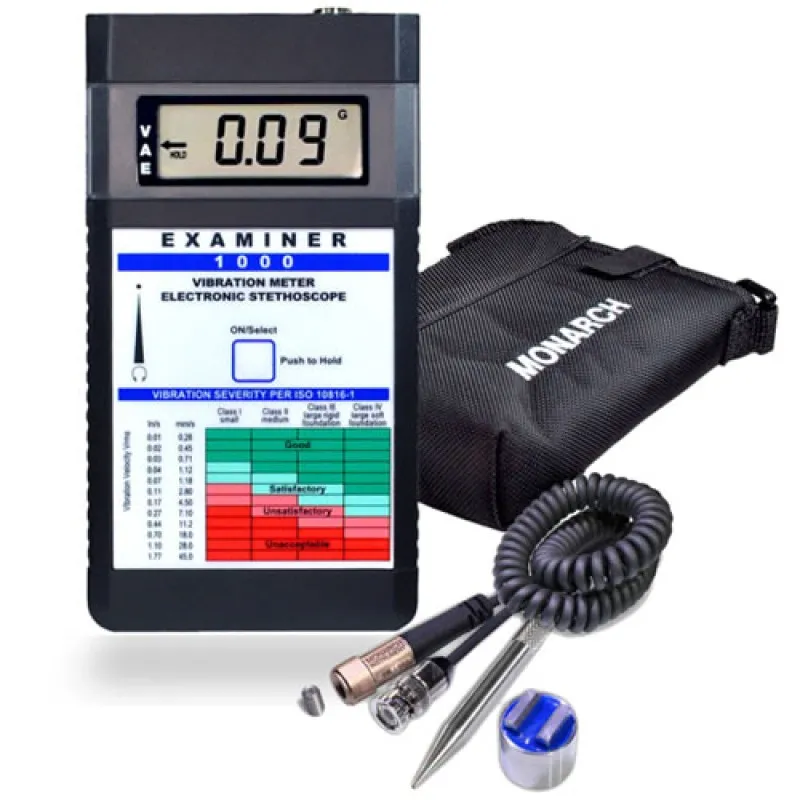 Monarch Examiner 1000-CAL [6400-011-CAL] Vibration Meter Kit with NIST Clibration