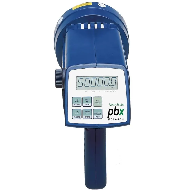 Monarch Nova-Strobe [6210-020] PBX Phase-Shifting Stroboscope 30 to 50,000 FPM, 115/230 VAC  with Recharger