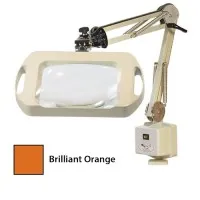 OC White Vision-Lite [71300-BO] Rectangular Magnifier - 25" Reach - Screw Down Base (Brilliant Orange)